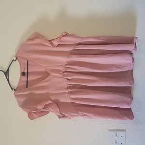 Sleevless Rose pink casual blouse